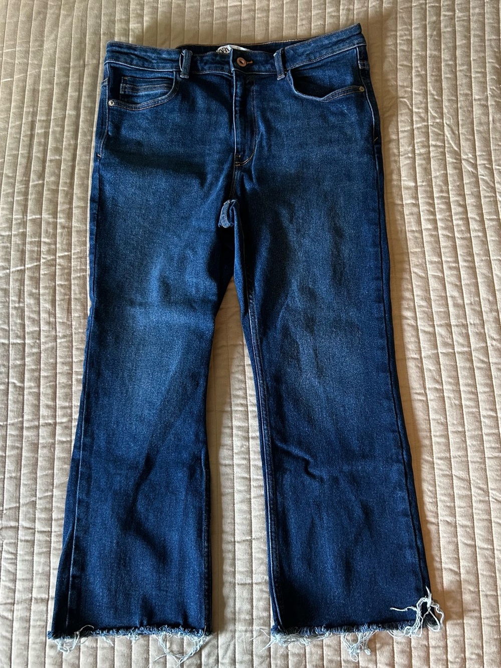 Zara Dark Blue Women's Straight-Leg Jeans